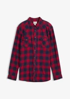 Flanellhemd aus reiner Baumwolle|bonprix Outlet
