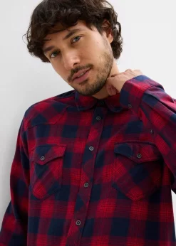 Flanellhemd aus reiner Baumwolle|bonprix Outlet