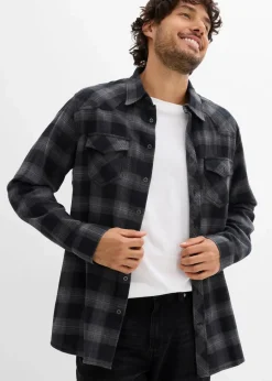 Flanellhemd aus reiner Baumwolle|bonprix Clearance