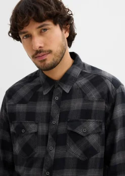 Flanellhemd aus reiner Baumwolle|bonprix Clearance