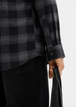 Flanellhemd aus reiner Baumwolle|bonprix Clearance