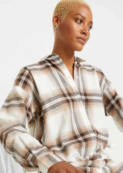 Flanellhemd aus reiner Baumwolle|bonprix Discount