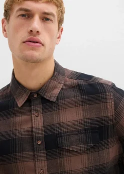 Flanellhemd aus reiner Baumwolle|bonprix