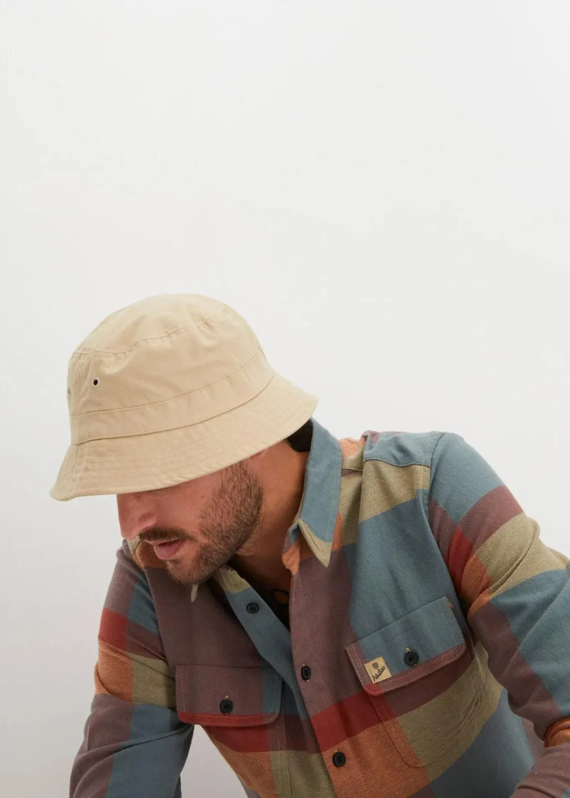 bonprix Große Größen|Hemden|Flanellhemd aus reiner Baumwolle graugrün/marsalabraun kariert