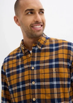 Flanellhemd mit wärmendem Fleecefutter|bonprix Best