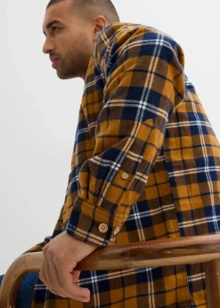 Flanellhemd mit wärmendem Fleecefutter|bonprix Best