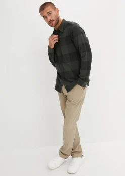 Flanell-Langarmhemd aus weicher Baumwolle|bonprix Best