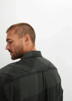 Flanell-Langarmhemd aus weicher Baumwolle|bonprix Best