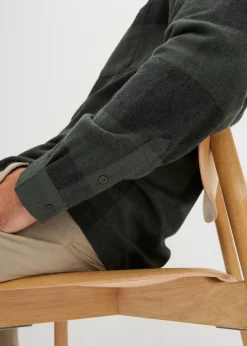 Flanell-Langarmhemd aus weicher Baumwolle|bonprix Best