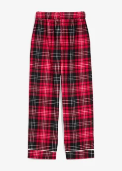 bonprix Jungen·Nachtwäsche|Mädchen·Nachtwäsche|Flanell-Pyjamahose rot kariert