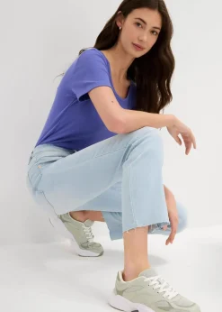 Flared Jeans High Waist, cropped|bonprix Clearance