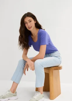 Flared Jeans High Waist, cropped|bonprix Clearance