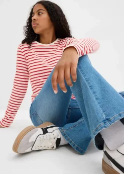 Flared-Jeans Mid Waist|bonprix