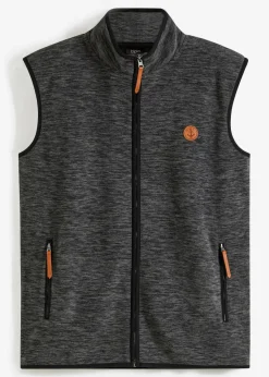 bonprix Große Größen|Jacken & Mäntel|Fleece Weste anthrazit meliert