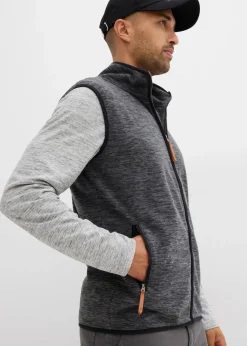 bonprix Große Größen|Jacken & Mäntel|Fleece Weste anthrazit meliert