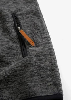 bonprix Große Größen|Jacken & Mäntel|Fleece Weste anthrazit meliert