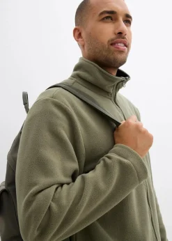 bonprix Große Größen|Basics|Fleecejacke oliv