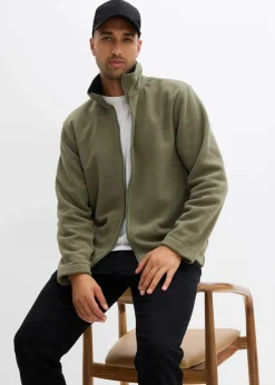 bonprix Große Größen|Basics|Fleecejacke oliv