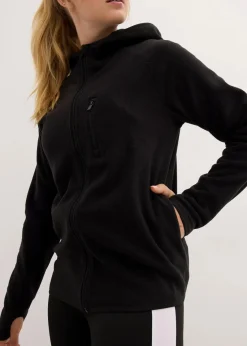 bonprix Bekleidung·Blusen & Tuniken|Bekleidung·Hosen|Fleecejacke mit Taschen schwarz