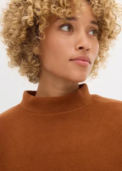 bonprix Bekleidung·Blusen & Tuniken|Zweiteiler & Sets|Fleecepullover ziegelbraun