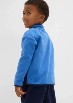 bonprix Jungen 2-8 Jahre·Sweat & Strick|Fleecepullover mit Reißverschluss dunkelblau/blau