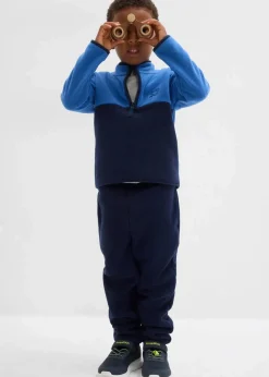 bonprix Jungen 2-8 Jahre·Sweat & Strick|Fleecepullover mit Reißverschluss dunkelblau/blau