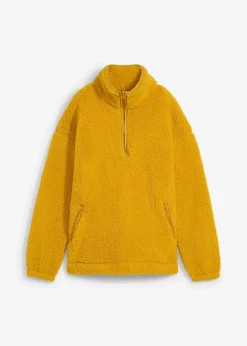 Fleeceshirt mit Stehkragen|bonprix Clearance