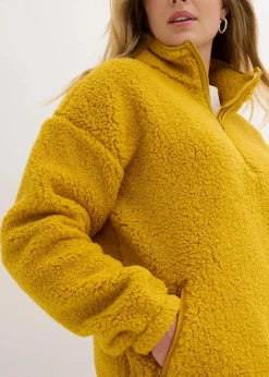 Fleeceshirt mit Stehkragen|bonprix Clearance