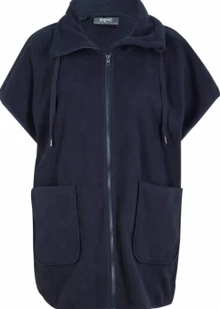 bonprix Sweat|Jacken & Mäntel|Fleece-Weste aus recyceltem Polyester dunkelblau