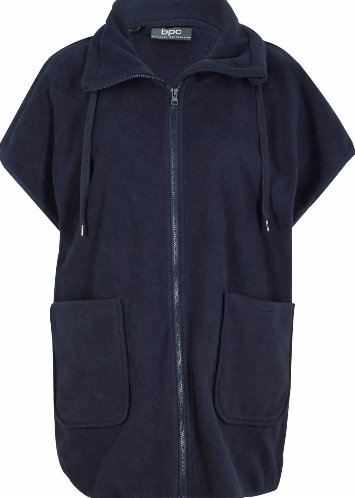 bonprix Sweat|Jacken & Mäntel|Fleece-Weste aus recyceltem Polyester dunkelblau