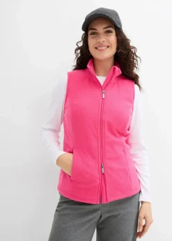 bonprix Bekleidung·Blusen & Tuniken|Bekleidung·Hosen|Fleece-Weste mit Taschen pinklady