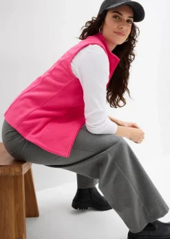 bonprix Bekleidung·Blusen & Tuniken|Bekleidung·Hosen|Fleece-Weste mit Taschen pinklady