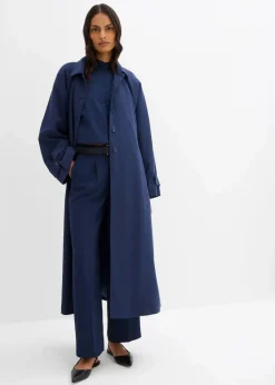 bonprix Bekleidung·Kleider|Zweiteiler & Sets|Fließende Bundfaltenhose dunkelblau