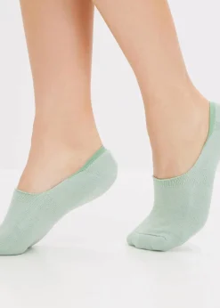 bonprix Socken|Socken|Füßlinge mit Innenfrottee (8er Pack) schwarz + weiß + grau + hellschilf