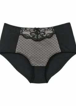 bonprix Wäsche·Dessous|Wäsche·Höschen|Formslip mit Spitze schwarz/sandbeige