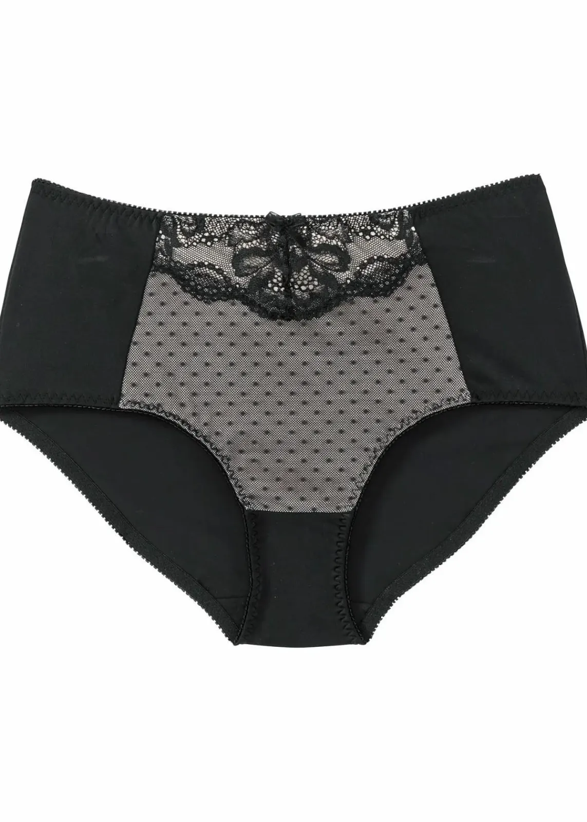 bonprix Wäsche·Dessous|Wäsche·Höschen|Formslip mit Spitze schwarz/sandbeige