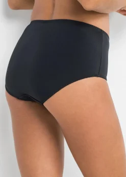bonprix Wäsche·Dessous|Wäsche·Höschen|Formslip mit Spitze schwarz/sandbeige