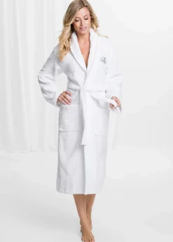 bonprix Basics|Bademäntel|Frottee Bademantel weiß