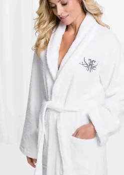 bonprix Basics|Bademäntel|Frottee Bademantel weiß
