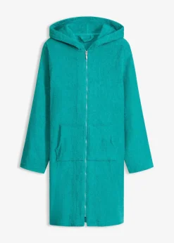 Frottee Bademantel aus Bio-Baumwolle mit Reißverschluss|bonprix Sale