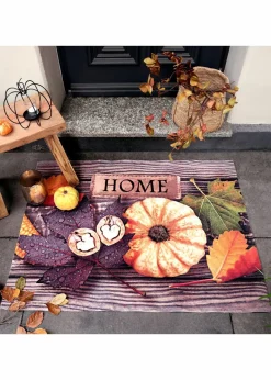 bonprix Fußmatten|Fußmatten|Fußmatte mit herbstlichem Motiv braun