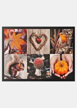 bonprix Fußmatten|Fußmatten|Fußmatte mit herbstlichen Motiven bunt