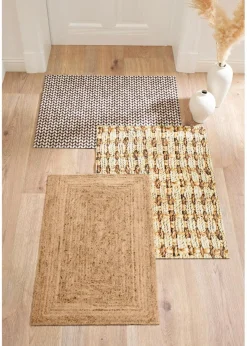 bonprix Fußmatten|Fußmatten|Fußmatte mit Struktur- Effekt natur bedruckt