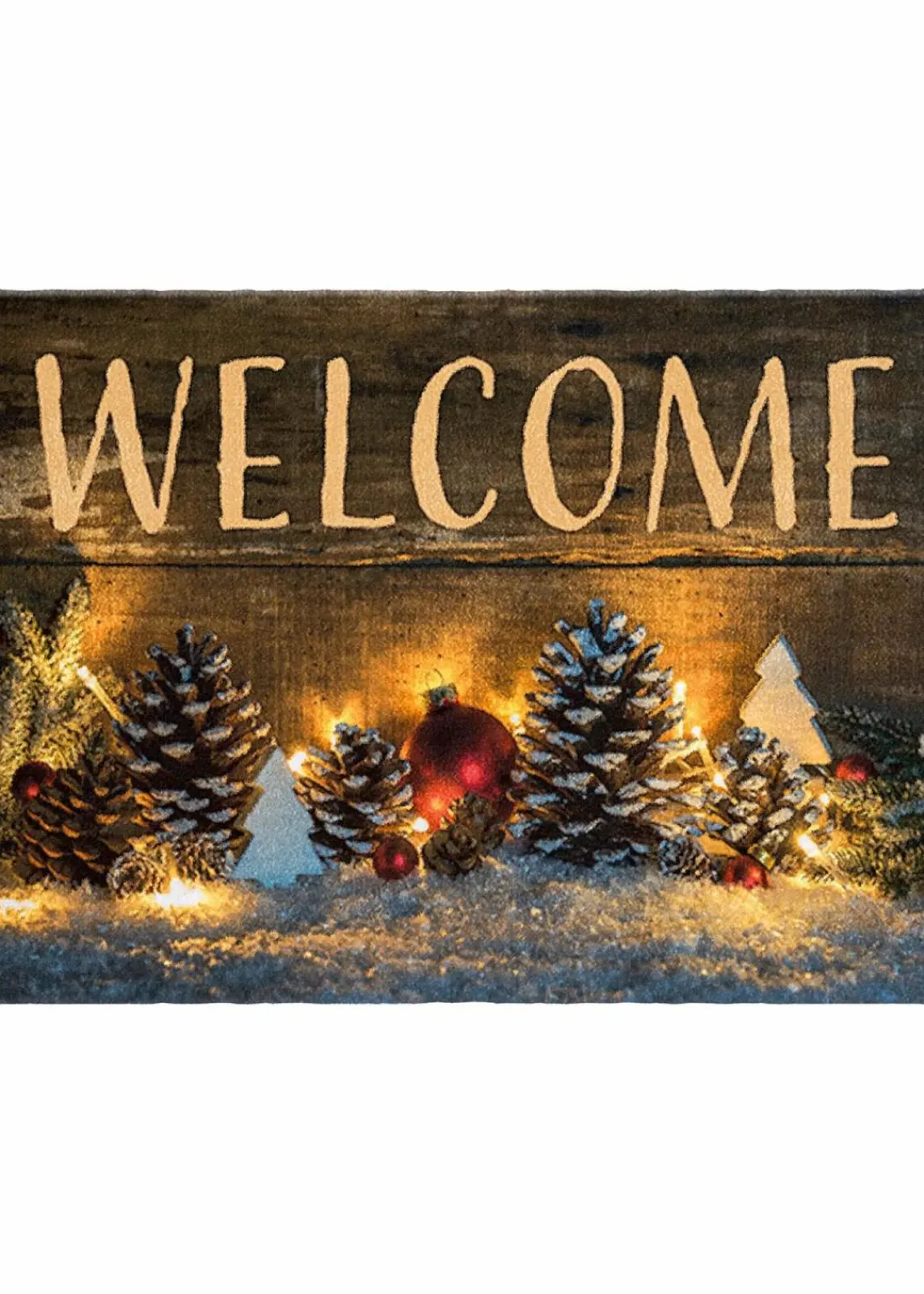 bonprix Fußmatten|Fußmatten|Fußmatte mit weihnachtlichem Motiv braun