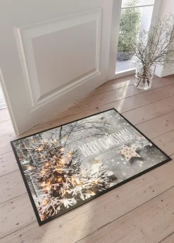 Fußmatte mit weihnachtlichem Statement|bonprix Sale