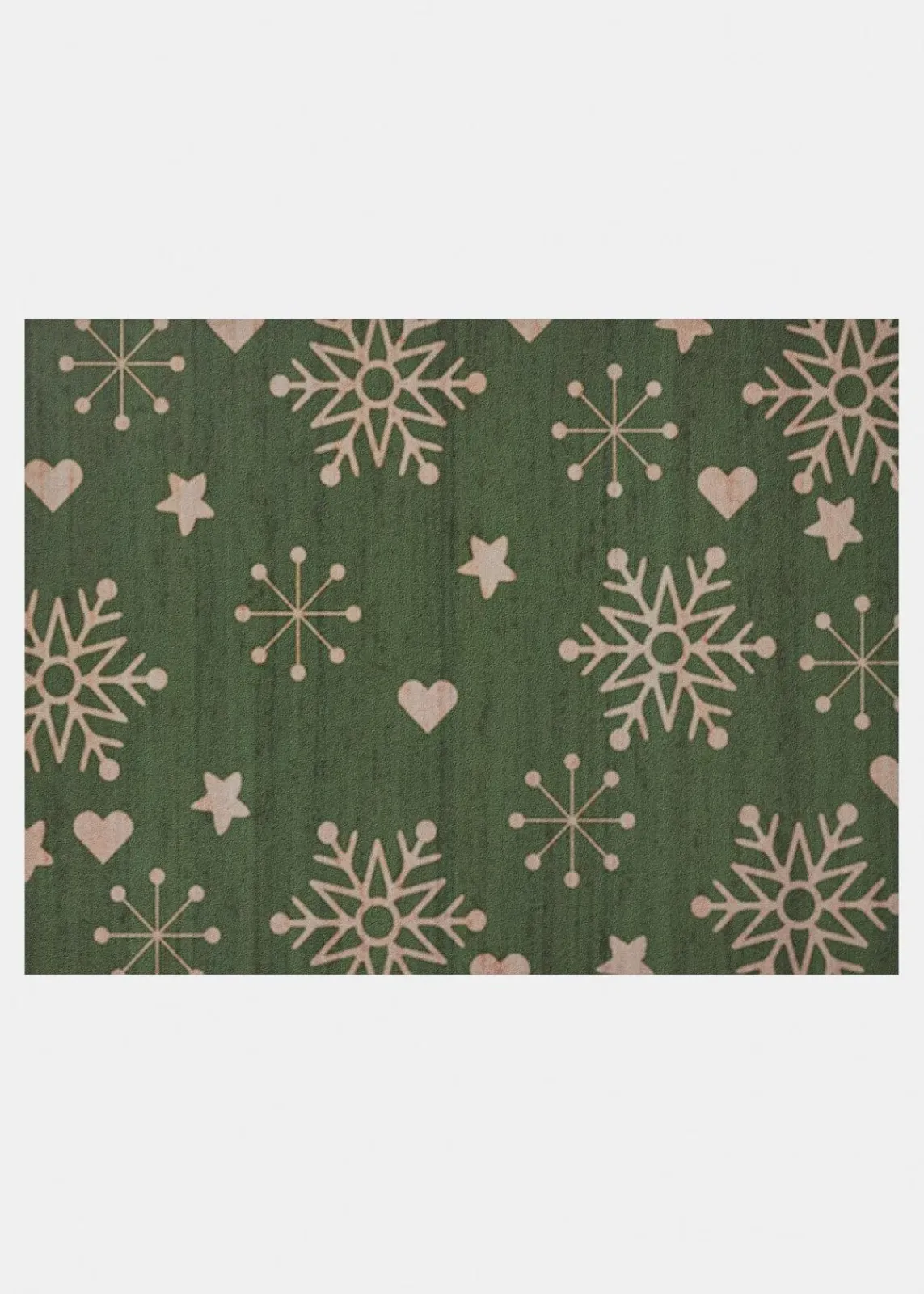 bonprix Fußmatten|Fußmatten|Fußmatte mit winterlichem Motiv grün/natur bedruckt