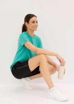 bonprix Bekleidung·Outdoorbekleidung|Bekleidung·Sweat|Funktions- Sportshorts, schnelltrocknend schwarz