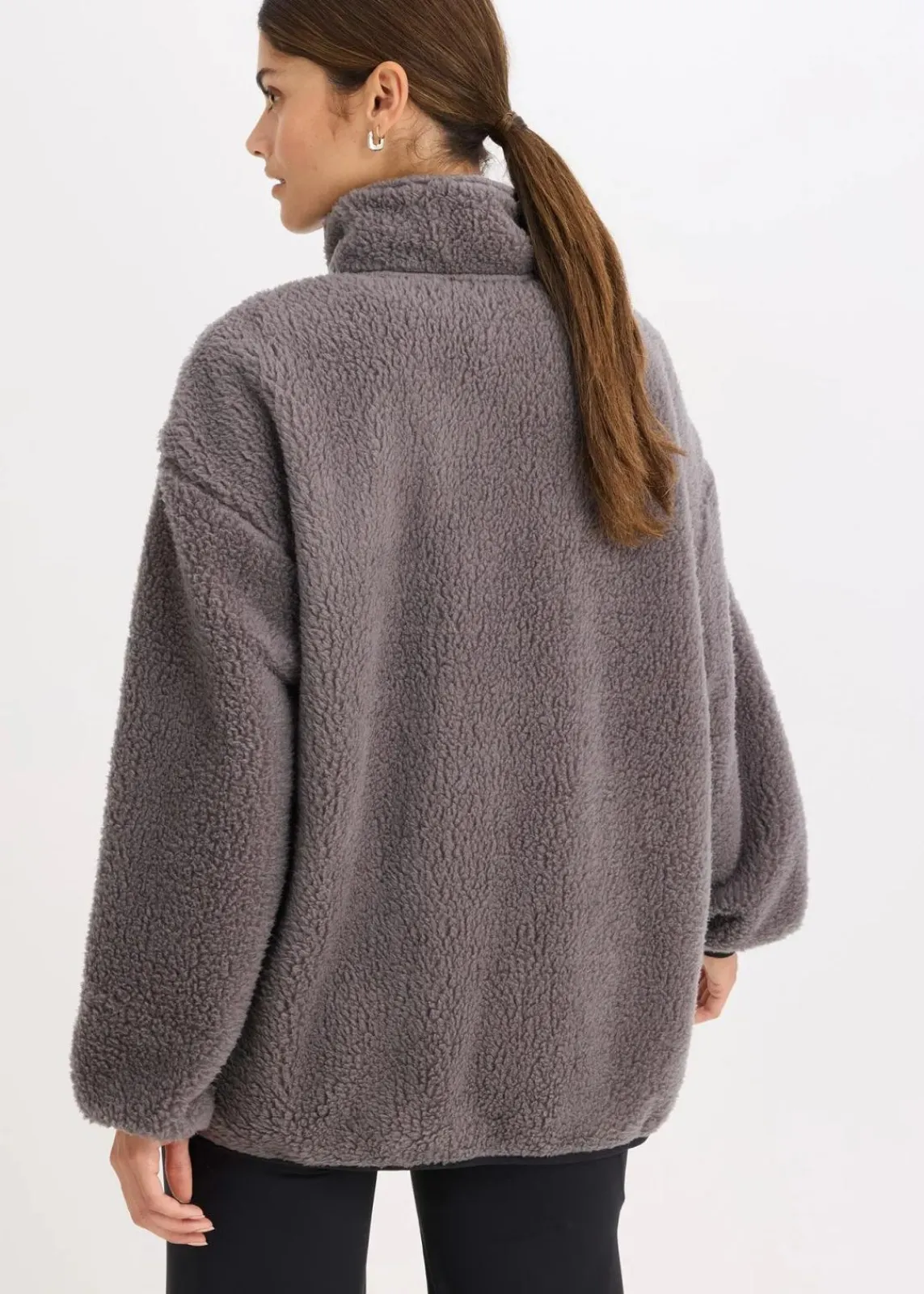 Funktions-Fleece Sportjacke, oversized|bonprix Outlet