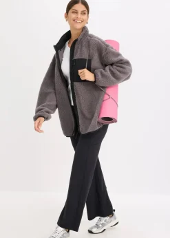 Funktions-Fleece Sportjacke, oversized|bonprix Outlet
