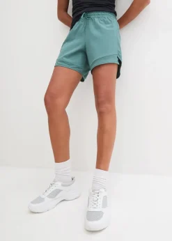 bonprix Bekleidung·Outdoorbekleidung|Bekleidung·Jumpsuits|Funktions-Shorts mit Handytasche graugrün